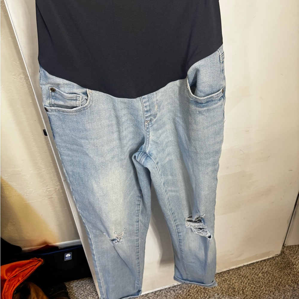 Sonoma Light Blue Straight Leg Maternity Jeans
